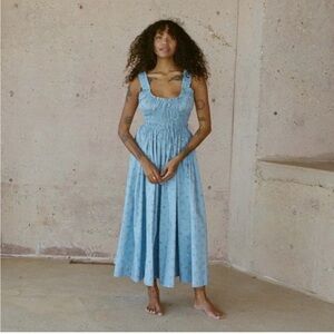 Doen Light Blue Midi Dress